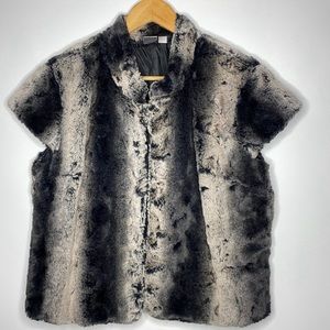 NWOT Marc Bower Faux Fur Jacket